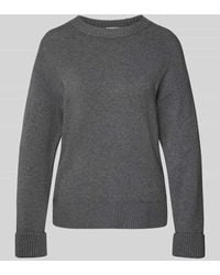 S.oliver - Relaxed Fit Strickpullover aus Baumwoll-Mix mit Woll-Anteil - Lyst