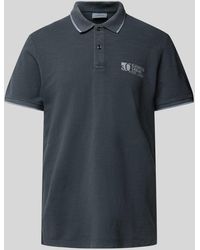 S.oliver - Regular Fit Poloshirt Met Labelprint - Lyst
