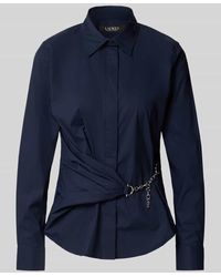 Ralph Lauren - Regular Fit Hemdbluse mit Ketten-Detail Modell 'Coniah' - Lyst
