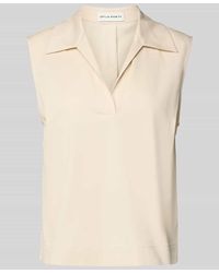 OPUS PANTS - Regular Fit Blusentop mit V-Ausschnitt Modell 'Frisa' - Lyst