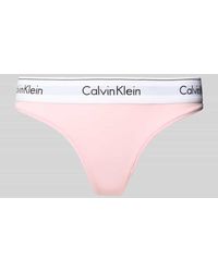 Calvin Klein - String mit Label-Bund - Lyst