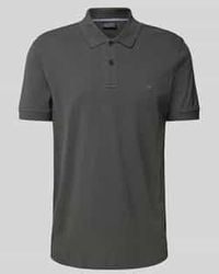 Christian Berg Men - Poloshirt Met Labelstitching - Lyst