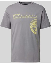 Napapijri - T-shirt Met Label- En Motiefprint - Lyst