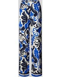 Milano Italy - Wide Leg Stoffhose mit Allover-Print - Lyst