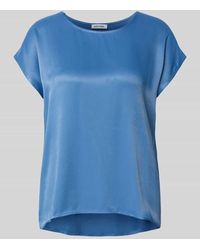 MORE&MORE - Relaxed Fit T-Shirt aus Viskose-Mix mit Rundhalsausschnitt - Lyst