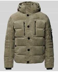 Tom Tailor - Regular Fit Gewatteerd Jack Met Afneembare Capuchon - Lyst