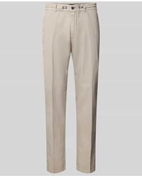 Cinque - Tapered Fit Leinenchino mit Bügelfalten Modell 'JULI-O' - Lyst