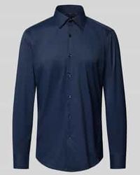BOSS - Slim Fit Overhemd Met Enkele Knoopsluiting, Model 'Hank' - Lyst