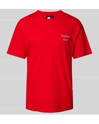 Tommy Hilfiger - T-Shirt mit Label-Stitching - Lyst