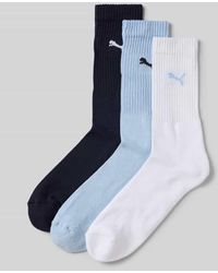 PUMA - Socken mit Logo-Detail Modell 'CREW SOCK' im 3er-Pack - Lyst