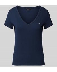 Tommy Hilfiger - Slim Fit T-Shirt Mit V-Ausschnitt - Lyst