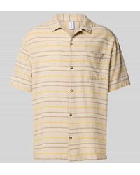 Mazine - Regular Fit Freizeithemd aus Leinen-Mix mit Logo-Stitching - Lyst