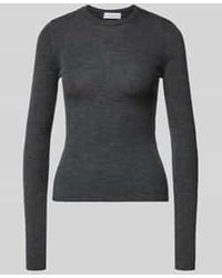 LeGer By Lena Gercke - Gebreide Pullover Van Wol Met Stitching, Model 'Corin Jumper' - Lyst