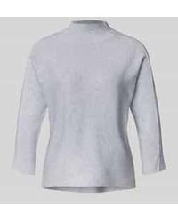 Comma, - Gebreide Pullover Met Opstaande Kraag En 3/4-Mouwen - Lyst