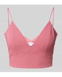 Jake*s - Korte Top Met V-hals - Lyst