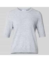 Comma, - Gebreide Pullover Van Wolmix Met 1/2-Mouwen - Lyst