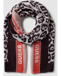 Guess - Schal mit Animal- und Label-Print - Lyst