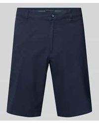 Bugatti - Regular Fit Korte Chino Met Ceintuurlussen - Lyst