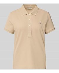 GANT - Poloshirt mit Label-Stitching - Lyst