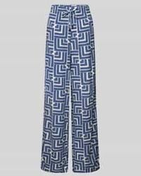 Christian Berg Women - Stoffen Broek Van Viscose Met Steekzakken En Elastische Band - Lyst