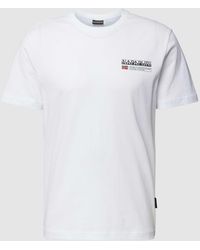 Napapijri - T-Shirt mit Label-Print Modell 'KASBA' - Lyst