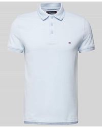 Tommy Hilfiger - Slim Fit Poloshirt mit Logo-Stitching Modell 'PRETWIST MOULINE' - Lyst