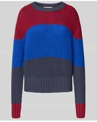 Calvin Klein - Gebreide Pullover Met Ronde Hals En Streepmotief - Lyst