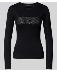 Guess - Strickpullover mit Label-Detail Modell 'PARIS' - Lyst