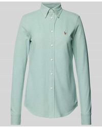 Polo Ralph Lauren - Bluse mit Button-Down-Kragen - Lyst