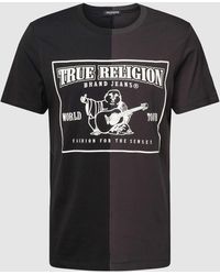 True Religion - T-Shirt mit Logo-Print Modell 'SPLICED PUFF BUDDHA' - Lyst