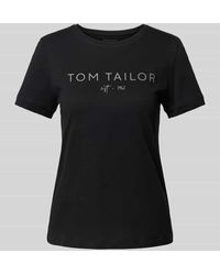 Tom Tailor - T-Shirt mit Label-Print - Lyst