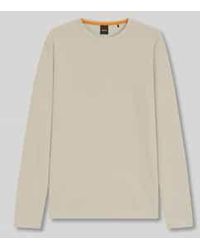 BOSS - Regular Fit Shirt Met Lange Mouwen En Wafelstructuur, Model 'Tempesto' - Lyst