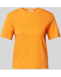S.oliver - T-shirt Met Zijsplitten - Lyst