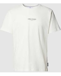 carlo colucci - T-Shirt mit Label-Print - Lyst
