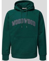 WOOD WOOD - Hoodie mit Label-Print - Lyst