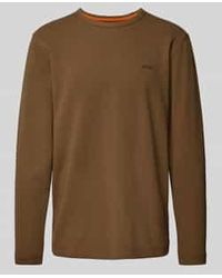 BOSS - Shirt Met Lange Mouwen En Labelstitching, Model 'Tempesto' - Lyst