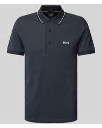 BOSS - Regular Fit Poloshirt mit Label-Stitching Modell 'Paule' - Lyst