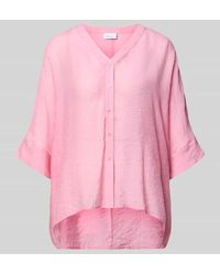Comma, - Relaxed Fit Bluse aus Viskose-Mix mit 3/4-Arm - Lyst