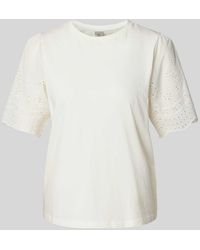 Y.A.S - T-shirt Met Broderie Anglaise - Lyst