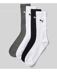 PUMA - Socken mit Label-Detail im 4er-Pack - Lyst
