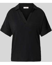 Marc O' Polo - T-Shirt mit Umlegekragen und V-Ausschnitt - Lyst