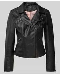 ONLY - Bikerjack In Leerlook, Model 'gemma' - Lyst