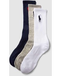 Polo Ralph Lauren - Socken mit Label-Stitching im 3er-Pack Modell 'BIG PONY' - Lyst