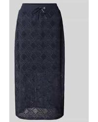 Marc Cain - Midirok Met Elastische Band En Tunnelkoord - Lyst