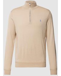 Polo Ralph Lauren - Strickpullover Mit Logo-Stitching - Lyst