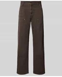 Carhartt - Straight Leg Jeans Met Siernaden, Model 'Double Knee' - Lyst