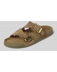 Tamaris - Sandalen Van Leer Met Doornsluiting - Lyst
