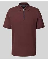 Bugatti - Regular Fit Poloshirt Met Ritssluiting - Lyst