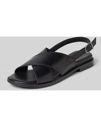 Tamaris - Sandalette aus Leder mit Riemen und Dornschließe - Lyst