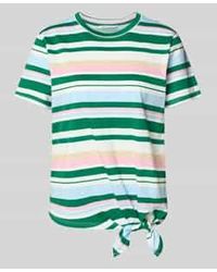 Tom Tailor - Regular Fit T-shirt Met Knoopdetail - Lyst
